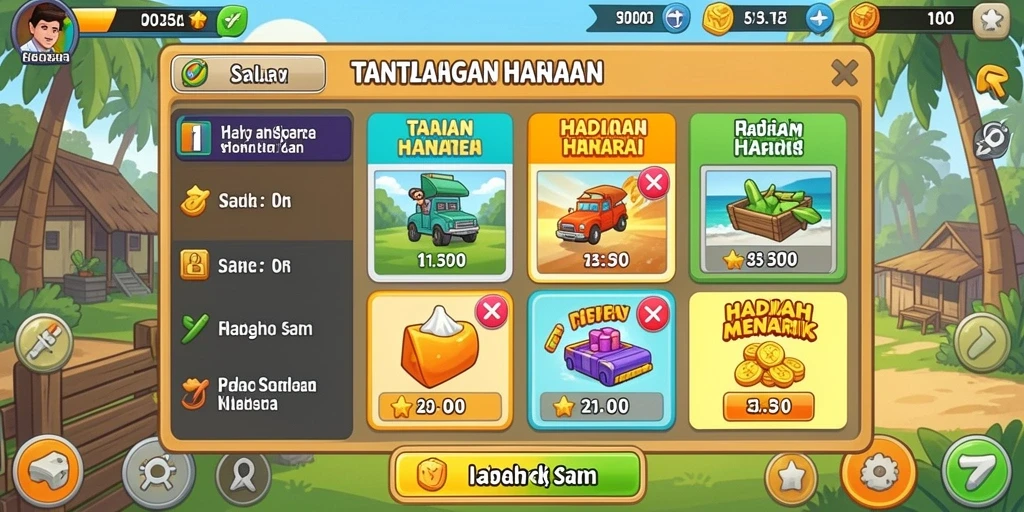Tampilan awal permainan dengan grafis yang memukau.