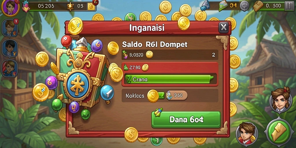 Tampilan awal game yang menawan dan mudah dipahami.
