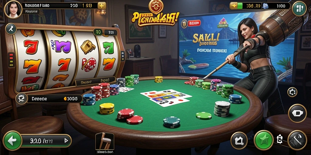 Screenshot menunjukkan tampilan awal aplikasi dengan berbagai pilihan motif.